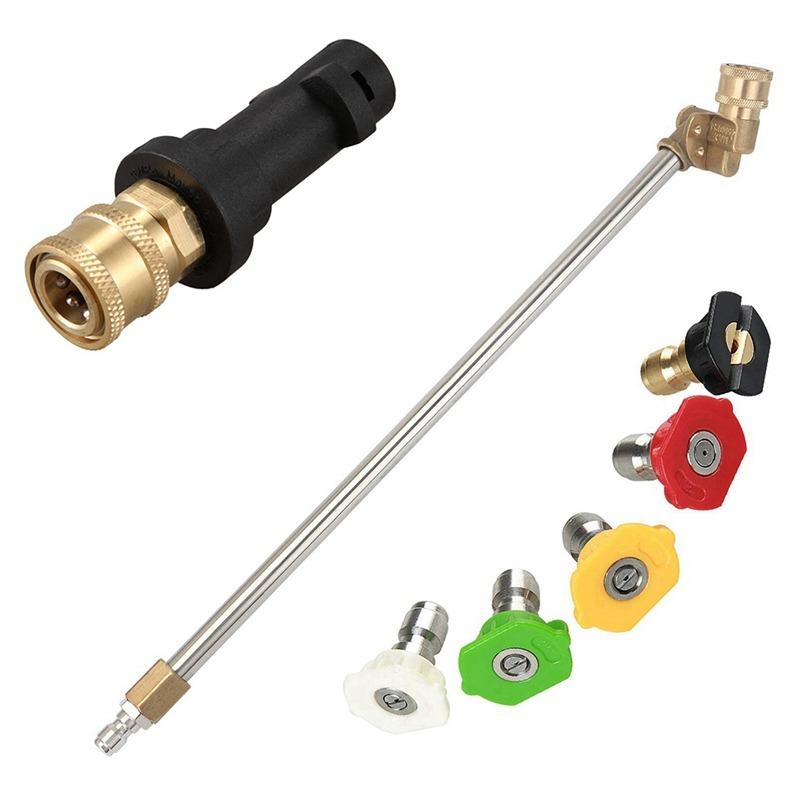 高圧洗浄泡ポットクリーニング ケルヒャー用K K2 K3 K4 K5 K6 K7 & 圧力洗濯機杖角ノズル | 
