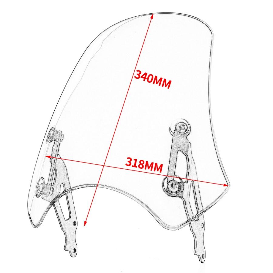 ハーレーショートフロントスクリーン ハーレー ダイナ ソフテイル スリム ファットボブ FXDF フロント