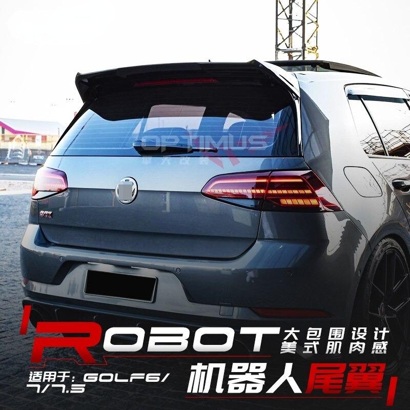フォルクスワーゲン ゴルフ 7 MK7 7.5 Rライン GTI R 2014年〜2019年 リア ルーフ スポイラー ウィング 羽 カーボン |  | 06