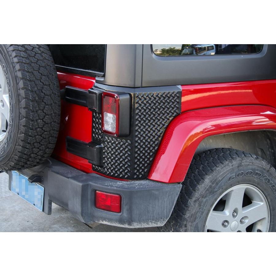 IP65防水 4個セット フロントカバー テールライトカバーセット ジープ