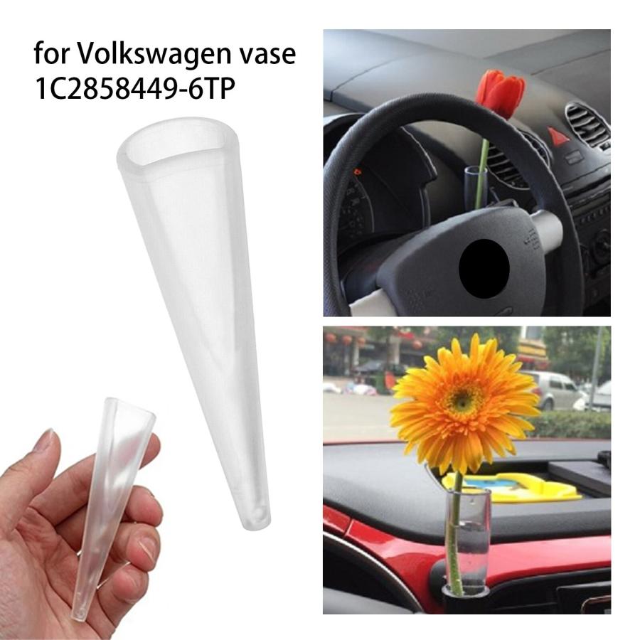 VW ビートル 1999-2011 花瓶 透明 クリア ホルダー フラワーベース 一輪挿し 内装 インテリア ダッシュボード 1C28584496TP |  | 02