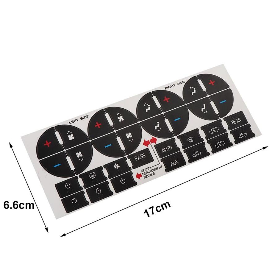 シボレー タホ シルバラード ユーコン エアコン ボタン 修理 交換  ステッカー 部品 内装 カスタム アクセサリー |  | 05