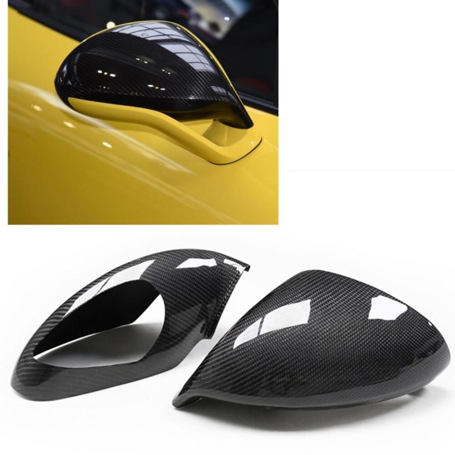 ポルシェ 911ターボGT3 GT4 2015用 カーボンファイバー サイドミラーカバーキャップ リアビューキャップ 外装 カーアクセサリー | 
