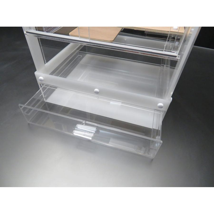 国産組立式 フクロモモンガ アクリルケージ 36×36×H75 （専用スノコ