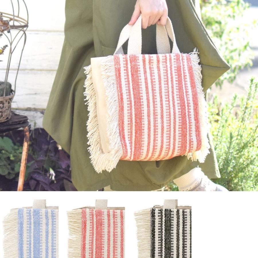 メール便発送 フリンジスクエアトートバッグ ストライプ オシャレ シンプル 142 550 Sweetcharm 通販 Yahoo ショッピング