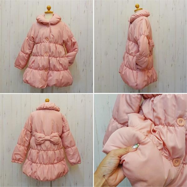 天使のコート【子供服】【女の子】後ろリボン♪お上品なお姫様コート♪ロング　アウター　９０ｃｍ〜１６０ｃｍ |  | 02