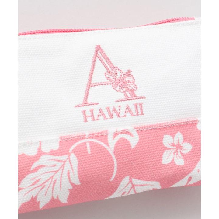 【メール便送料無料】アロアロイニシャルポーチ/ハワイ/ハイビスカス/プレゼント/コスメポーチ/HAWAII |  | 06