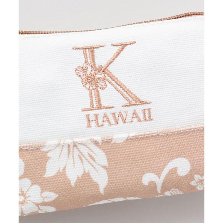 【メール便送料無料】アロアロイニシャルポーチ/ハワイ/ハイビスカス/プレゼント/コスメポーチ/HAWAII |  | 07