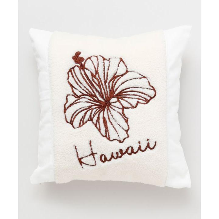 【メール便送料無料】アロハボアデニムクッションカバー/ハイビスカス/ヤシの木/ハワイアン/HAWAII/刺繍 |  | 02