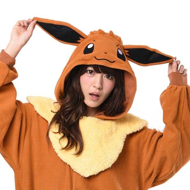 イーブイ 着ぐるみ 着ぐるみ 大人用 イーブイ着ぐるみ フリース SAZAC(サザック
