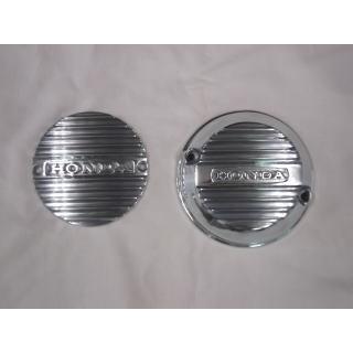 CB400F用 ロゴ入りダイナモ・ポイントカバー 旧車 : スキャン