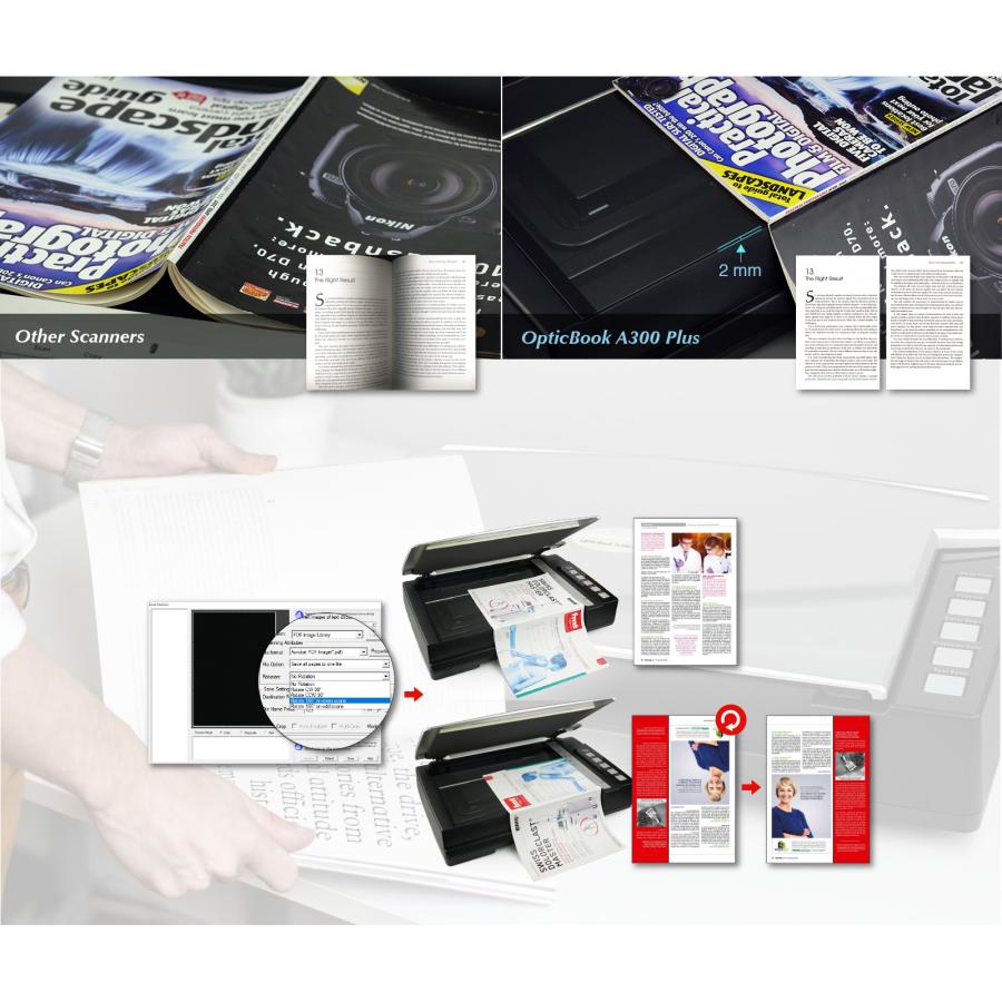 Plustek Plustek OpticBook A300 Plus ブックスキャナー A3 裁断不要