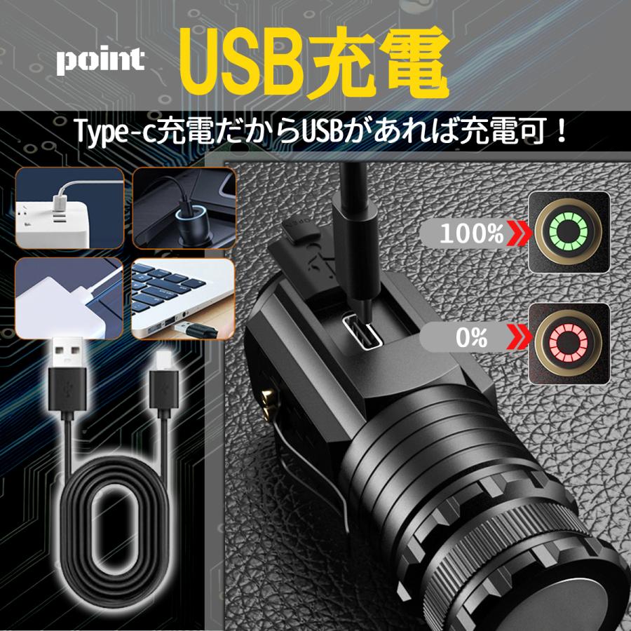 懐中電灯 led 強力 充電式 LEDライト 小型 軍用 最強 ミニ LED 懐中電灯 led 強力 充電式 LEDライト 小型 軍用 最強 ミニ LED