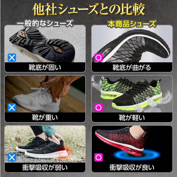 ランニングシューズ メンズ スニーカー 黒 ウォーキングシューズ