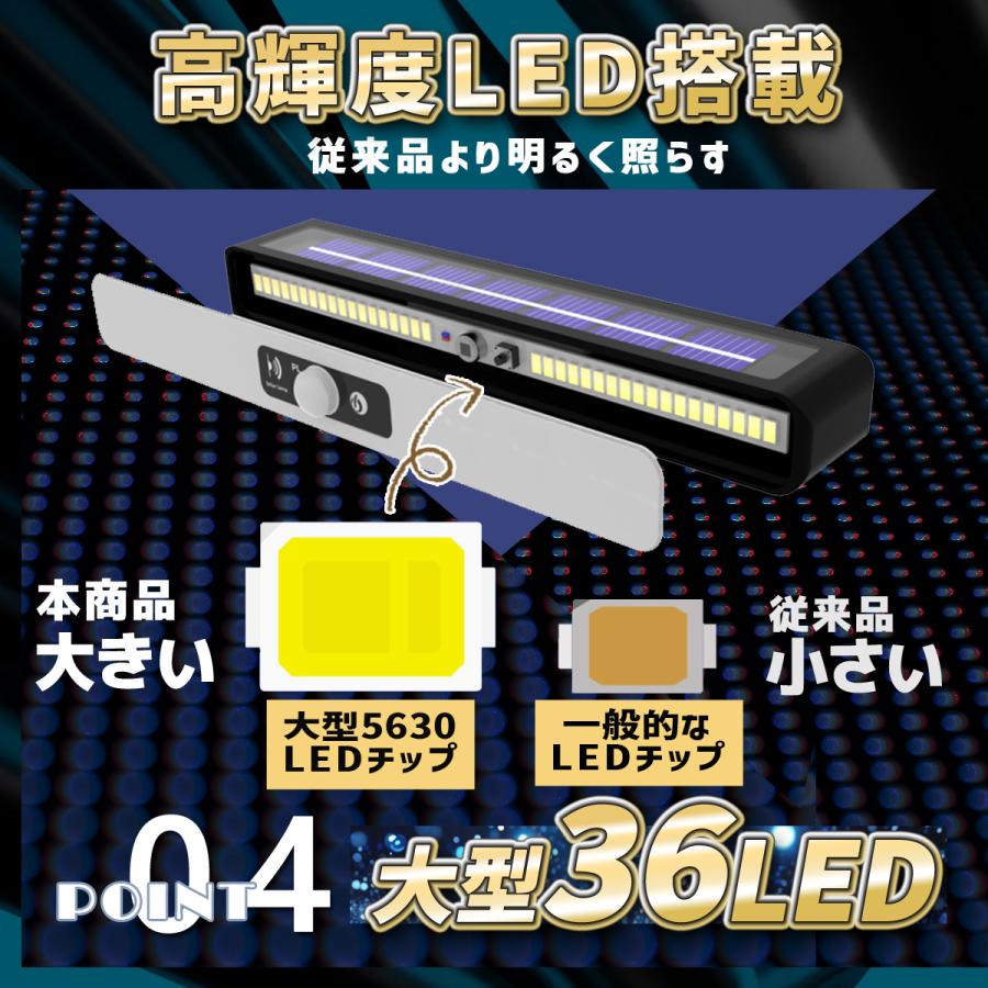 ソーラーライト センサーライト 屋外 led 人感 ガーデン 玄関 防水 充電式 明るい  防犯灯 屋外照明 明暗センサー クリップ式 | ブランド登録なし | 10