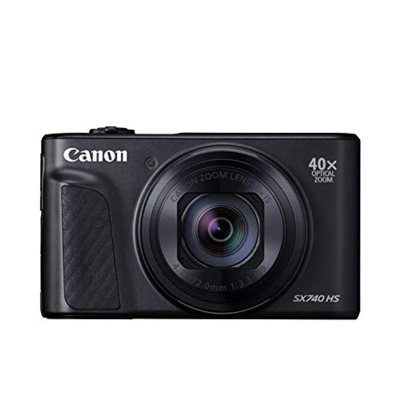 Canon コンパクトデジタルカメラ PowerShot SX740 HS ブラック 光学40倍ズーム/4K動画/Wi-Fi対応 PSSX7｜scarlet2021