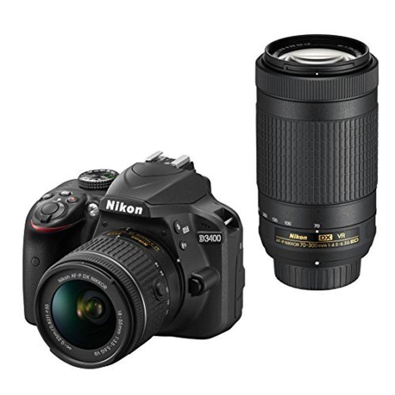 Nikon デジタル一眼レフカメラ D3400 ダブルズームキット ブラック 