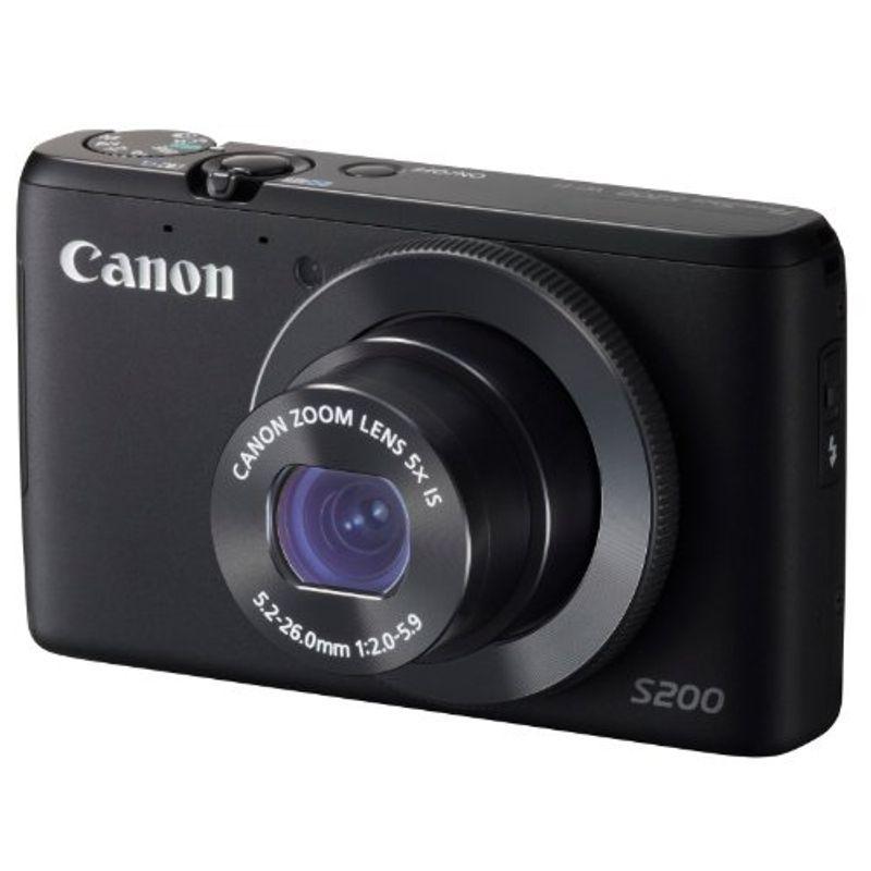 Canon デジタルカメラ PowerShot S200(ブラック) F値2.0 広角24mm 光学5倍ズーム PSS200(BK)