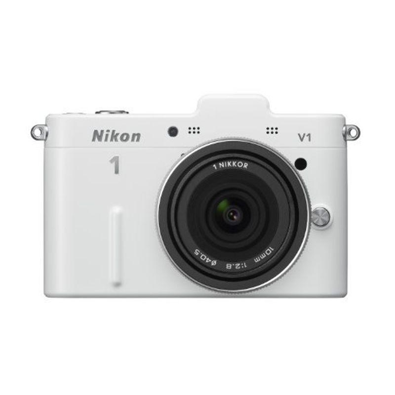 Nikon ミラーレス一眼カメラ Nikon 1 (ニコンワン) V1 (ブイワン) 薄型レンズキット ホワイトN1 V1ULK WH｜scarlet2021