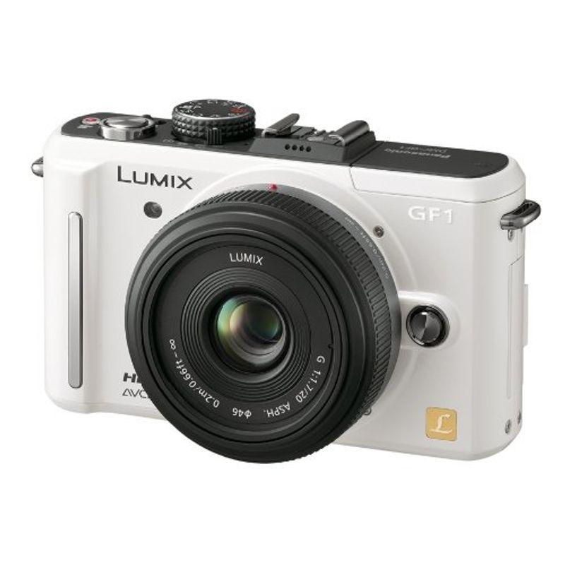 パナソニック デジタル一眼カメラ GF1 レンズキット(20mm/F1.7パンケーキレンズ付属) シェルホワイト DMC-GF1C-W