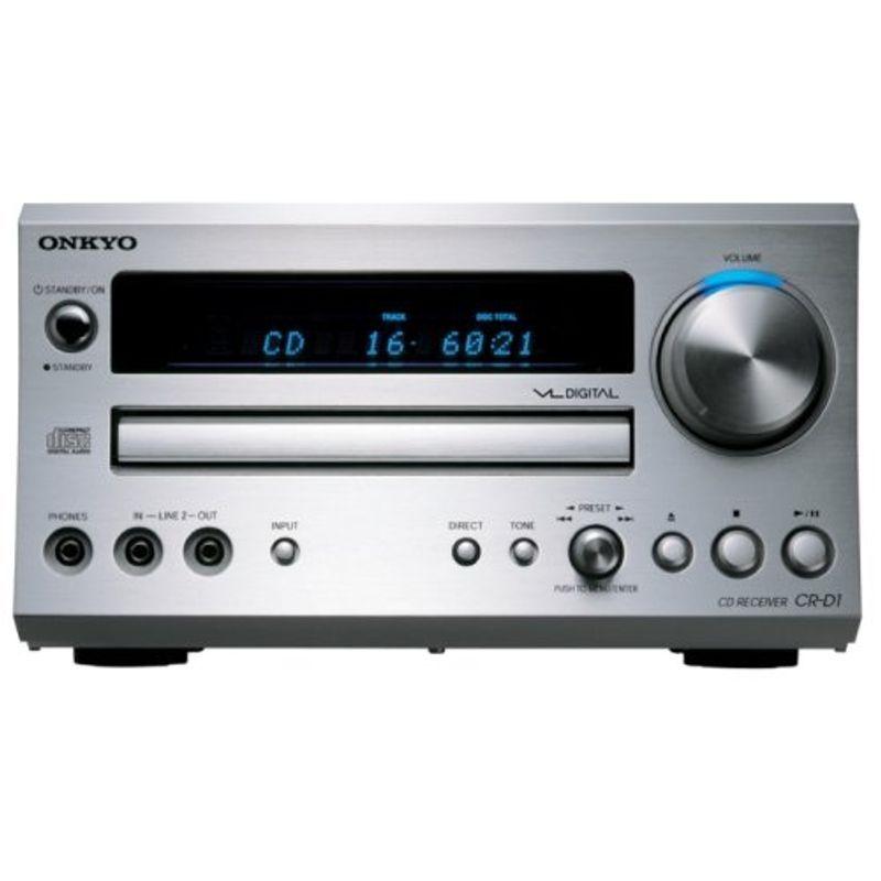 ONKYO CD/FMチューナーアンプ 60W+60W CR-D1(S) /シルバー｜scarlet2021