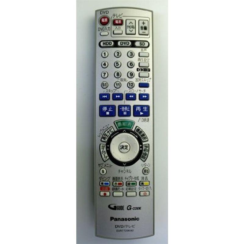 Panasonic DVDビデオレコーダー用リモコン DMR-EH50/EH60用 EUR7729KA0