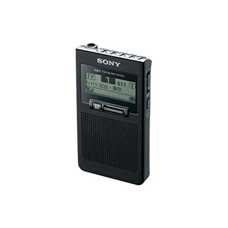 SONY ポケットラジオ XDR-63TV ブラック ソニー ポケットラジオ XDR-63TV : ポケッタブルサイズ FM/AM/ワンセグ