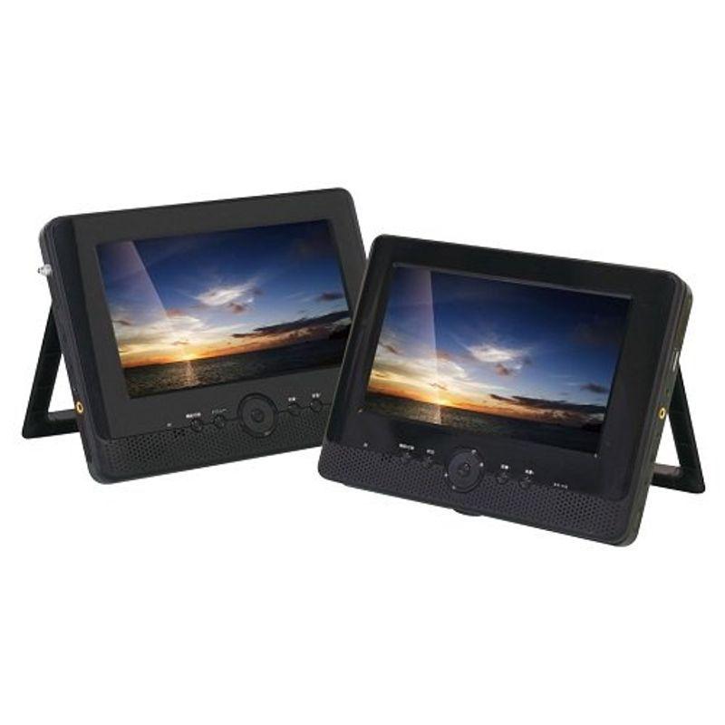 ツインモニター 7インチ フルセグ搭載 ポータブルDVDプレーヤー RV 