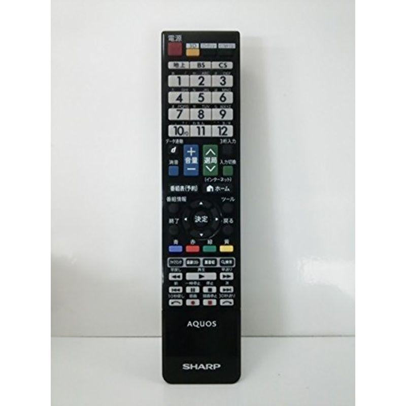 【中古】シャープ(SHARP)液晶テレビ 純正リモコン GB102WJSA(0106380436) シャープ(SHARP)液晶テレビ 純正リモコン GB102WJSA(0106380436