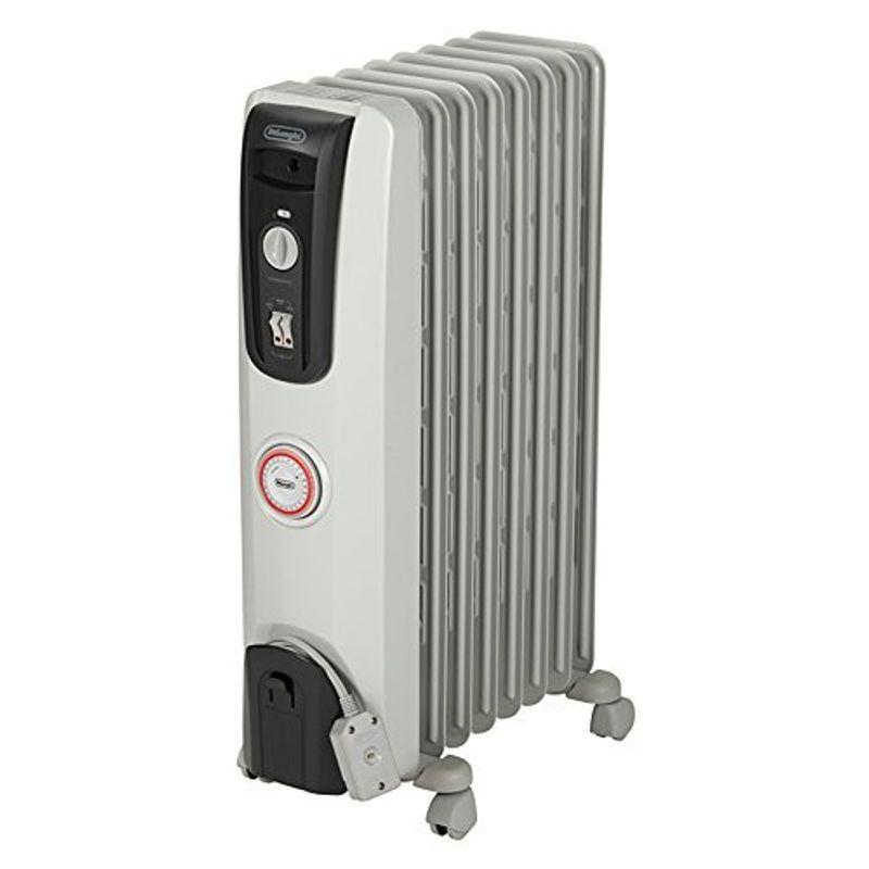 デロンギ オイルヒーター サーマルカットフィン 8~10畳用ホワイト + ミディアムグレー H770812EFSN