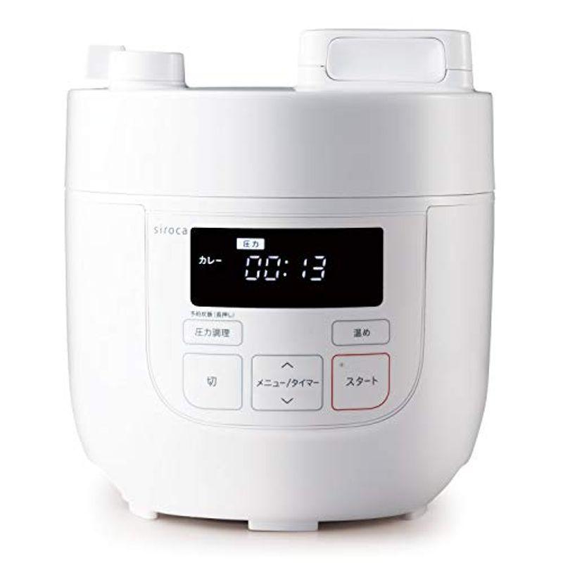【中古】 シロカ 電気圧力鍋 SP-D121 ホワイト 圧力 無水 蒸し 炊飯 温め直し コンパクト シロカ 電気圧力鍋 SP-D121 ホワイト圧力/無水/蒸し/炊飯/温め直し