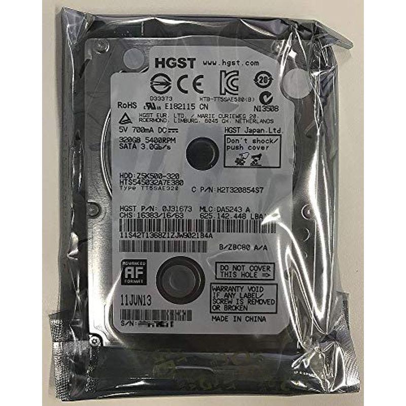 HGST 日立 Travelstar Z5K500 2.5inch HDD 320GB SATA 7mm厚 5400回転  