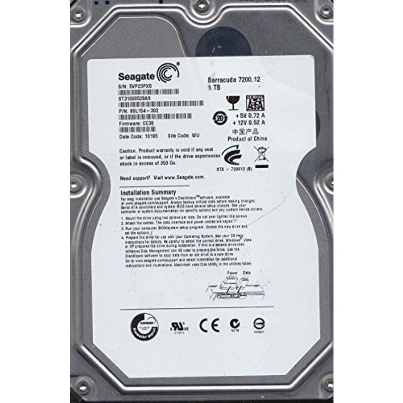 Seagate 3.5インチ内蔵HDD 1TB 7200rpm S-ATAII 32MB ST31000528AS