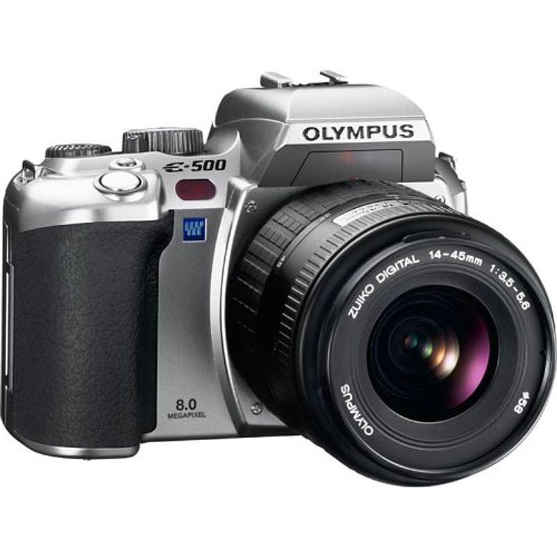 OLYMPUS デジタル一眼レフカメラ E-500 シルバー レンズセット 中古
