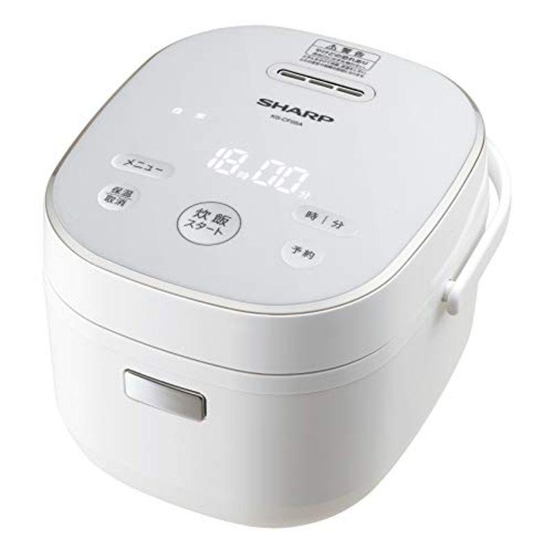 シャープ パン調理機能付 ジャー炊飯器 3合炊き ホワイト KS-CF05A-W 