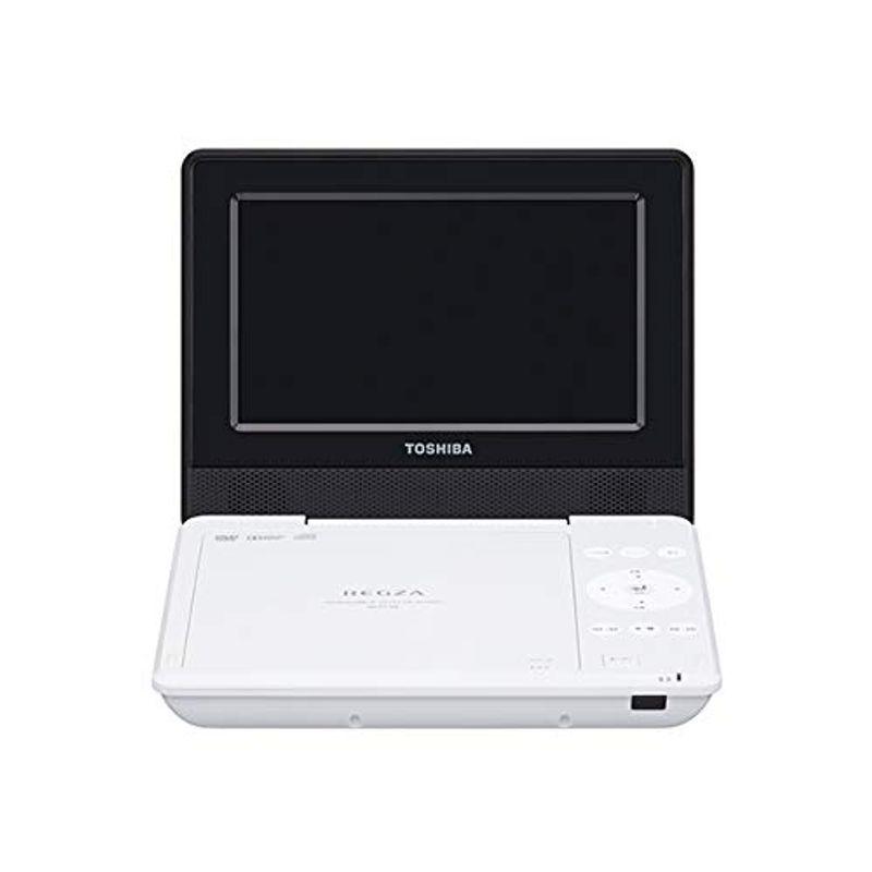 TOSHIBA REGZA ポータブルブルーレイプレーヤー 東芝 7型ポータブルDVDプレーヤーホワイトCPRM対応TOSHIBA REGZA