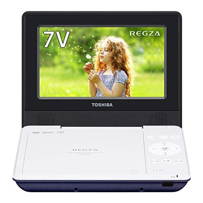 東芝 7型ポータブルDVDプレーヤーブルーCPRM対応TOSHIBA REGZA レグザポータブルプレーヤー SD-P710SL