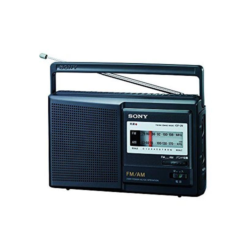 ソニー ポータブルラジオ FM/AM/ワイドFM対応 ICF-29 : スカーレット