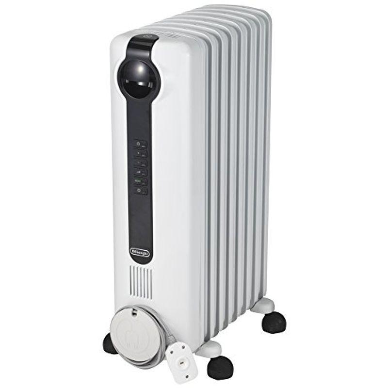 デロンギ(DeLonghi) ?オイルヒーター ホワイト?L字型フラットフィン8枚 