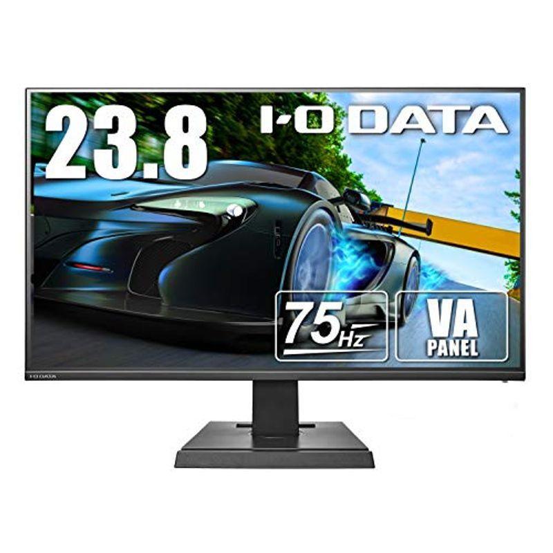 I-O DATA ゲーミングモニター 23.8型 75Hz 4ms(GTG) VAパネル フレームレス PS4 HDMI×2 DP×1 LC