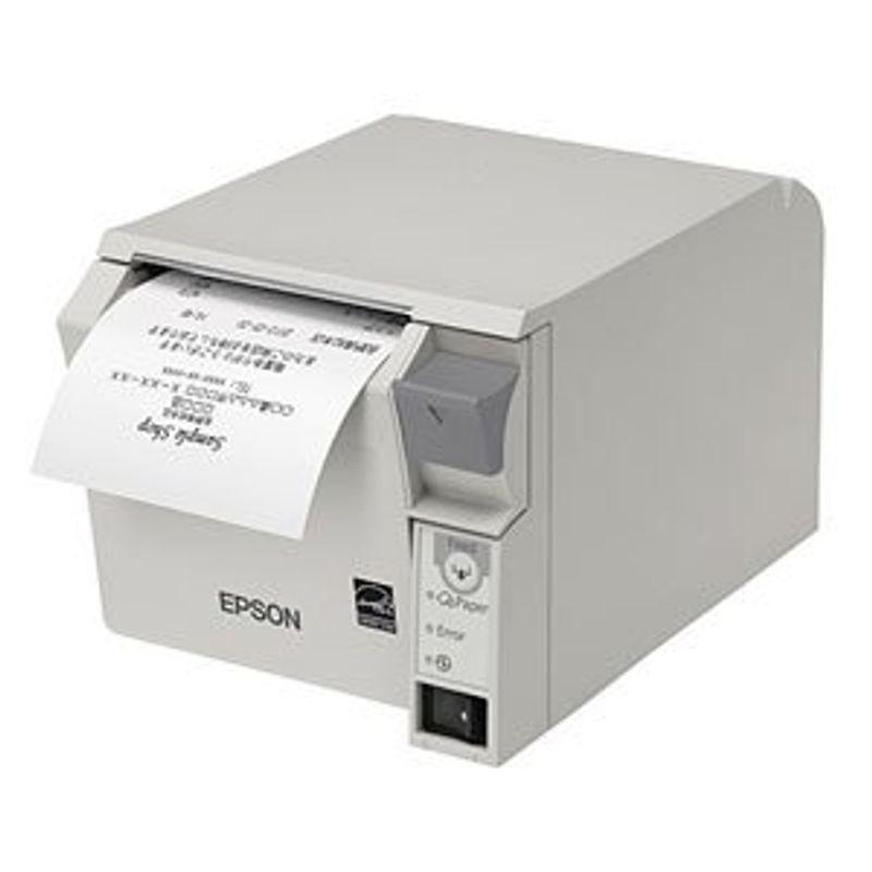 セイコーエプソン サーマルレシートプリンター/58mm/USB・有線LAN/前面操作/クールホワイト TM702UE521 セイコーエプソン サーマルレシートプリンター/58mm/USB・有線