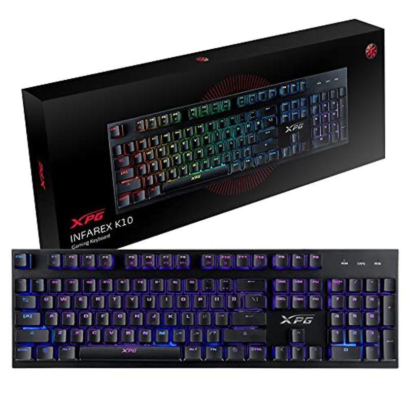 XPG INFAREX K10 RGB照明 9モード 26キー防衝突 ゲーミングキーボード 
