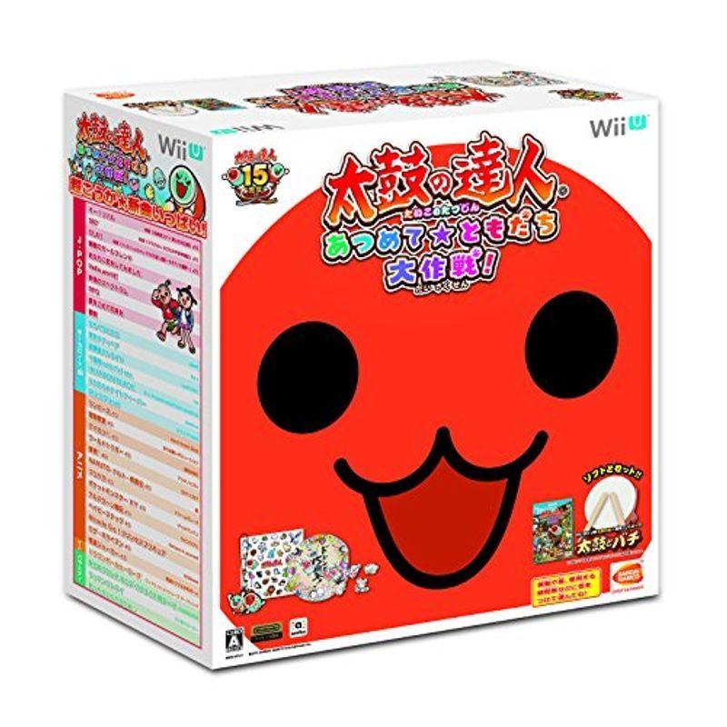 太鼓の達人 あつめてともだち大作戦 専用コントローラ「太鼓とバチ」1セット同梱版 - Wii U