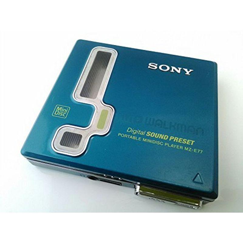 MZ-E77 ブルー SONY ポータブルMDプレーヤー