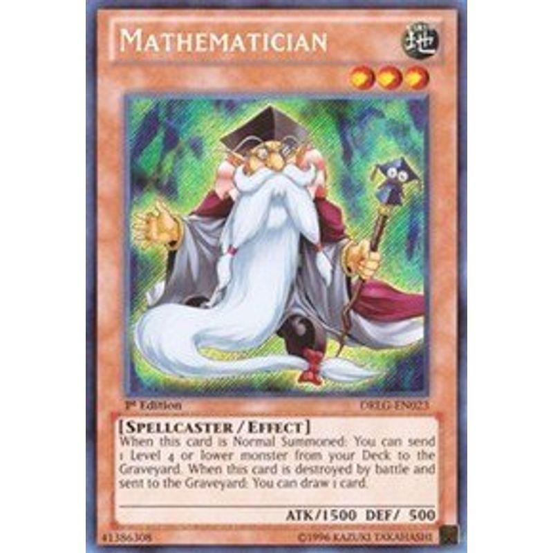 遊戯王 英語 マスマティシャン シークレットレア 1ST : スカーレット 