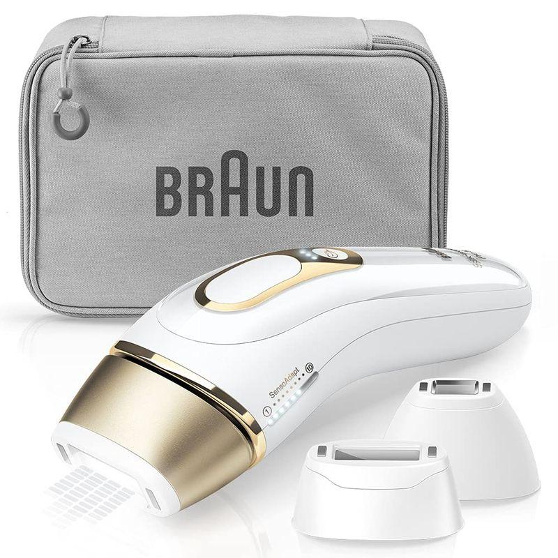 ■美品■BRAUN／ブラウン■シルクエキスパートPro5／PL-5227■顔や全身のケアに使えるアタッチメント付き■ ブラウン 光美容器 シルクエキスパート ホワイト Pro5 PL-5227顔/全身