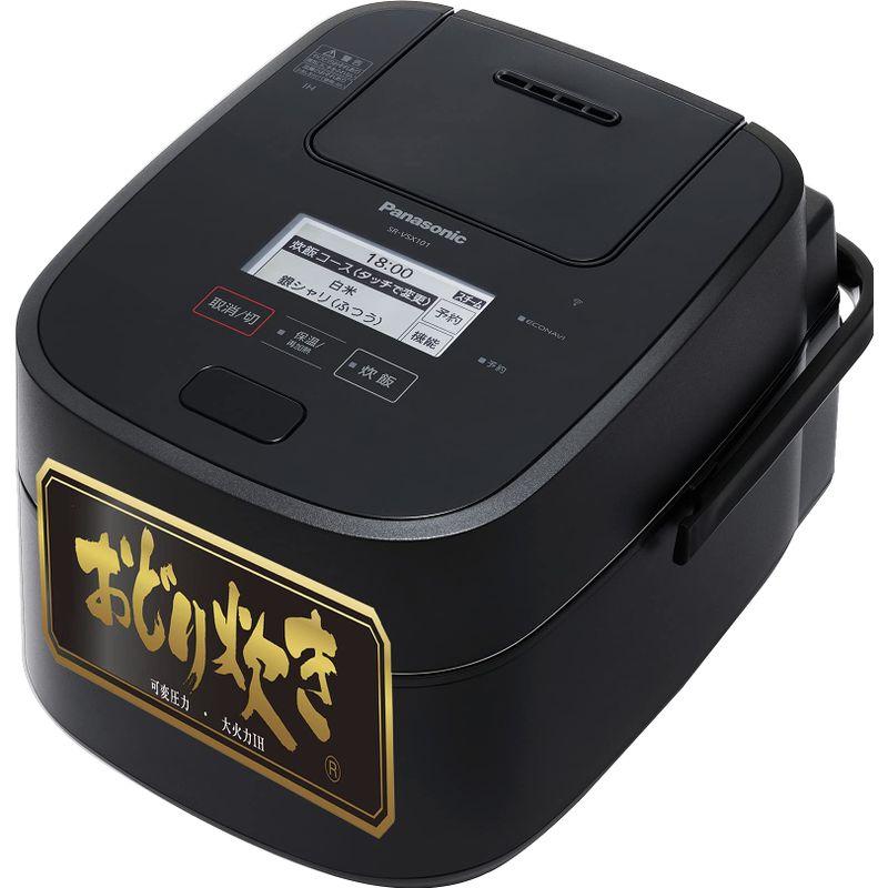 【中古】「非常に良い」パナソニック 炊飯器 5.5合 最高峰モデル スマホ連携 銘柄炊き分け 可変圧力&大火力おどり炊き スチーム&全面発熱6段IH式 ホワイト SR-VSX101-W パナソニック 炊飯器 5.5合 最高峰モデル スマホ連携 銘柄炊き分け