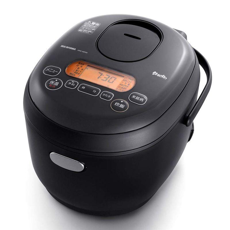 アイリスオーヤマ 米屋の旨み 銘柄炊き ジャー炊飯器 3合 ブラック KRC