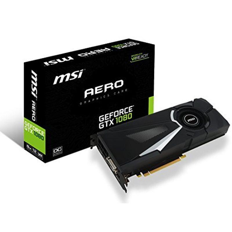 MSI Computer GTX 1080 AERO 8G OC NVIDIA GeForce GDDR5X DVI/HDMI