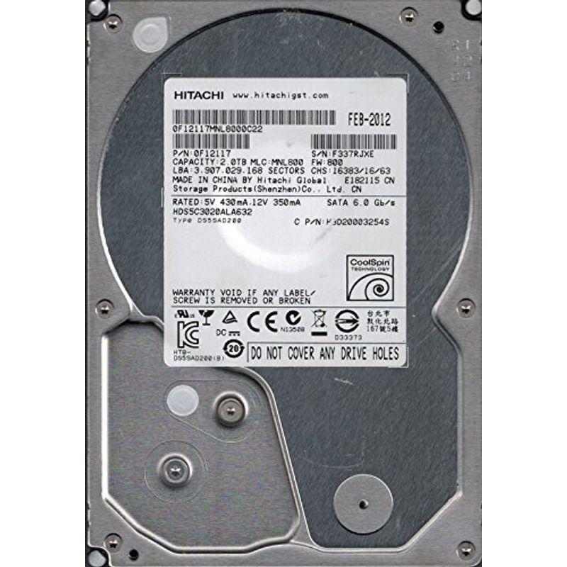 (未使用･未開封品)　HDS5C3020ALA632 7z28pnb hds5?C3020ala632?P/N : 0?F12117?MLC mnl800?Hitachi 2tb